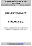 HELLAS VERONA FC ATALANTA B.C.