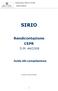 Rendicontazione CEPR D.M. 44/2008. Guida alla compilazione SIRIO. Rendicontazione CEPR D.M. 44/2008