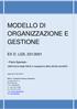 MODELLO DI ORGANIZZAZIONE E GESTIONE