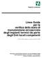 Linee Guida per la verifica dello stato di manutenzione ed esercizio degli impianti termici da parte degli Enti locali competenti