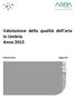 Valutazione della qualità dell aria in Umbria Anno 2013
