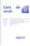 Carta dei servizi. servizio