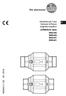 Istruzioni per l'uso Sensore di flusso magneto-induttivo. SM2x00 SM9x00 SM2x01 SM9x / / 2016