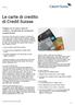 Le carte di credito di Credit Suisse