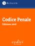 Codice Penale Edizione 2018