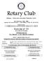 Rotary Club. Milano - Sesto San Giovanni Distretto Anno Rotariano