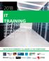 2018 IT TRAINING COMPETENZE DIGITALI FORMAZIONE PER ESPERTI DEL MONDO ICT