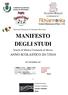 MANIFESTO DEGLI STUDI