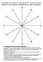 Dividere il cerchio in angoli di 30, usando la riga. Raggio R = 8 cm. Segnare i punti di divisione sulla circonferenza.