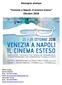 Rassegna stampa Venezia a Napoli. Il cinema esteso Ottobre 2018