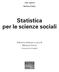 Statistica per le scienze sociali