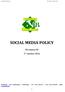 Social Media Policy FIL Rev. 00 del 17 ottobre 2016 SOCIAL MEDIA POLICY. Revisione ottobre 2016