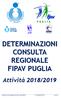 Determinazioni Consulta Regionale FIPAV Puglia - Attività 2018/2019 Ver. 1.0 del 09/07/ :07 Pag. 1 di 14