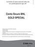 Conto Sicuro BNL GOLD SPECIAL