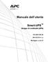 Manuale dell utente. Smart-UPS. Gruppo di continuità (UPS) 750/1000/1500 VA. 100/120/230 V c.a. Montaggio a rack 2U