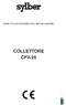 LIBRETTO ISTRUZIONI PER L'INSTALLAZIONE COLLETTORE CFV-25