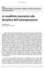 Le modifiche normative alla disciplina dell'autoriparazione