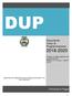 DUP. Documento Unico di Programmazione Provincia di Foggia