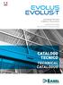 evolus evolus-t CATALOGO TECNICO TECHNICAL CATALOGUE OPERATOR FOR SLIDING AND TELESCOPIC AUTOMATIC DOORS