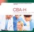 CBA-H. Cognitive Behavioural Assessment forma Hospita. Per la valutazione completa del paziente ospedalizzato