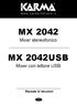 MX 2042 Mixer stereofonico MX 2042USB Mixer con lettore USB Manuale di istruzioni