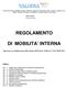 REGOLAMENTO DI MOBILITA INTERNA