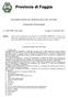 Provincia di Foggia DETERMINAZIONE DEL RESPONSABILE DEL SETTORE. Formazione Professionale. n. 3788/10/MC Reg. Deter. Foggia, 22 dicembre 2011