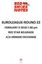 EUROLEAGUE-ROUND 22. FEBRUARY pm RED STAR BELGRADE A X ARMANI EXCHANGE