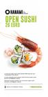 OPEN SUSHI 26 EURO. La formula open sushi deve essere effettuata da tutti i componenti del tavolo.