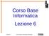 Corso Base Informatica Lezione 6. 14/03/18 Corso Base Informatica Windows