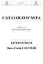 Fall. SCT S.r.l. CATALOGO D ASTA Fall SCT S.r.l. Raf. 92/2016 Tribunale di Milano LOTTO UNICO Base d asta ,00