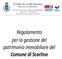 Regolamento per la gestione del patrimonio immobiliare del Comune di Scarlino