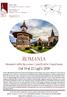 ROMANIA Monasteri della Bucovina e Castelli della Transilvania. Dal 14 al 22 Luglio CTC Srl Compagnia di Turismo e Cultura