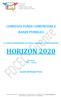 COMITATO FONDI COMUNITARI E BANDI PUBBLICI IL NUOVO PROGRAMMA UE PER LA RICERCA E L INNOVAZIONE HORIZON 2020 EU TRACKS FDCEC - FIRENZE