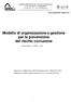 Rev. 01 del Pagina 1 di 9 Modello di organizzazione e gestione per la prevenzione del rischio corruzione