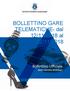 BOLLETTINO GARE TELEMATICHE- dal 12/11/2018 al 22/11/2018