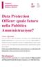 Data Protection Officer: quale futuro nella Pubblica Amministrazione?