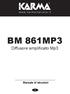 BM 861MP3 Diffusore amplificato Mp3 Manuale di istruzioni
