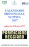 CALENDARIO PROVINCIALE SU PISTA 2017