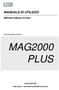 MANUALE DI UTILIZZO. MNPG44-07 Edizione 15/12/2011. Magnetoterapia modello MAG2000 PLUS. I.A.C.E.R. Srl.