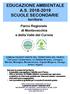 EDUCAZIONE AMBIENTALE A.S SCUOLE SECONDARIE territorio