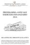 PROGRAMMA ANNUALE ESERCIZIO FINANZIARIO 2014