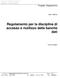 Regolamento per la disciplina di accesso e riutilizzo delle banche dati