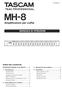 MH-8. Amplificatore per cuffie MANUALE DI ISTRUZIONI. Indice dei contenuti. IMPORTANTI NORME DI SICUREZZA Introduzione...4