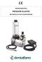 MICROSABBIATRICE PRESSURE BLASTER MANUALE D USO E MANUTENZIONE