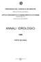 PRESIDENZA DEL CONSIGLIO DEI MINISTRI SERVIZI TECNICI NAZIONALI UFFICIO IDROGRAFICO E MAREOGRAFICO DI PARMA BACINO DEL PO