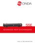 SSE ADVANCED HEAT EXCHANGERS SHELL & TUBE EVAPORATORS