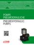 POMPE PNEUMOIDRAULICHE PNEUMOHYDRAULIC PUMPS