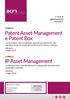 Patent Asset Management e Patent Box
