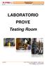 LABORATORIO PROVE Testing Room